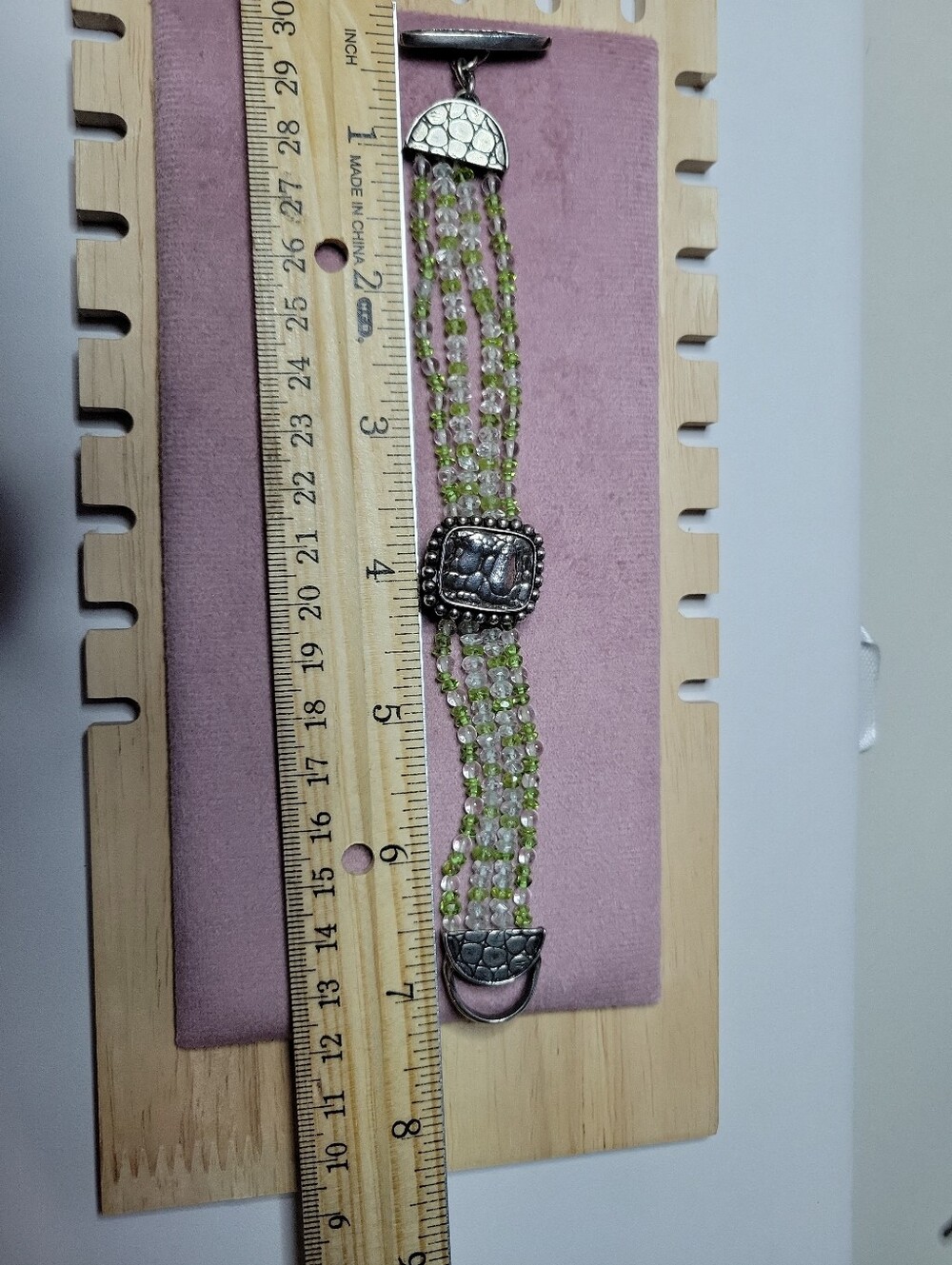 Rare Signed Pamela Bloom Rock Quartz ,peridot,bubble Look Sterling 37.27 Grams